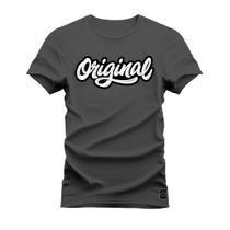 Camiseta Original Script Confortável Estampada Nexstar 100% Algodão