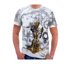 Camiseta Orixá Oxum Estampa Unissex Malha Mista