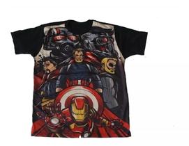 Camiseta Os Vingadores Avengers Blusa Adulto H107 BM