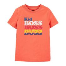 Camiseta Oshkosh Laranja Kid Boss
