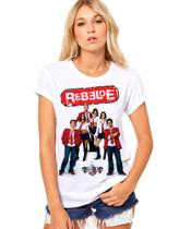 Camiseta ou Baby-look Feminina Rebelde Rbd Uniforme Camiseta ou Baby-look Feminina Rebelde Rbd Uniforme