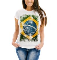 Camiseta Ou Baby Look ou Bata Canoa Bandeira Brasil