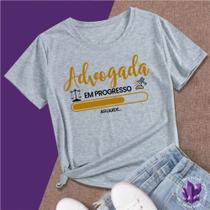 Camiseta ou Baby Look Profissões Estudante Direito Advogada
