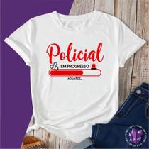Camiseta ou Baby Look Profissões Policial
