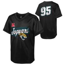 Camiseta Outerstuff Jacksonville Jaguars Juvenil de Malla con Cuello en V Camiseta Outerstuff Jacksonville Jaguars Juvenil de Malla con Cuello en V