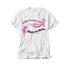 Camiseta Outubro Rosa Combate Contra o Câncer de Mama Luta