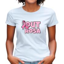 Camiseta Outubro Rosa Laço Babylook Se Cuide Toque Câncer de Mama blusa plus size mulher feminina