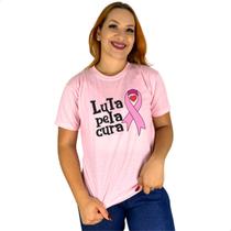 Camiseta outubro rosa Prevenção Luta Contra O Cancer De Mama