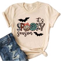 Camiseta Ovazly Spooky Season Pumpkin Bat Graphic - XL Camiseta Ovazly Spooky Season Pumpkin Bat Graphic - XL