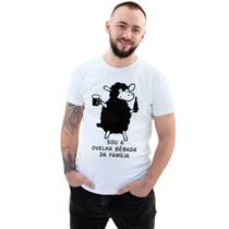 Camiseta Ovelha Bêbada da Família Camisa Personalizada Blusa Adulto Algodão com Poliéster