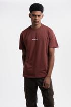 Camiseta Overcome New Script Marrom Camiseta Overcome New Script Marrom