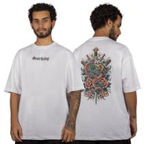 Camiseta Overking Oversized Adaga Tattoo Off White