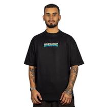 Camiseta Overking Oversized Godzilla Preto
