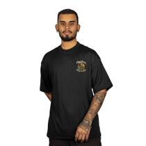 Camiseta Overking Oversized Suedine São Jorge Preto