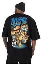 Camiseta oversize luken lk estampada Revenge