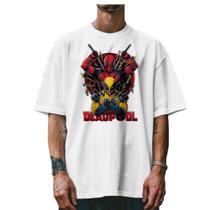 Camiseta Oversize Streetwear Deadpool & Wolverine Top Bt016