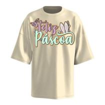 Camiseta Oversized 100% Algodão Páscoa com Estilo Unissex Streetwear