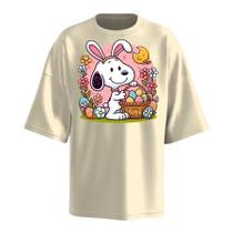 Camiseta Oversized 100% Algodão Páscoa com Estilo Unissex Streetwear