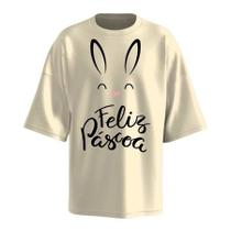 Camiseta Oversized 100% Algodão Páscoa com Estilo Unissex Streetwear