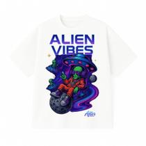 Camiseta oversized branca premium after alien Camiseta oversized branca premium after alien