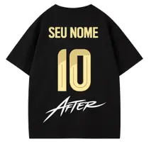 Camiseta Oversized Brasil Preta - Edição Especial Copa do Mundo 2026