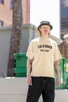 Camiseta Oversized California West Coast Streetwear Cores Terra 100% Algodão