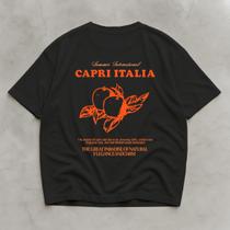 Camiseta Oversized Camisa Masculina Algodao Capri Italia
