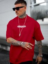 Camiseta Oversized Camisa Masculina Treino Academia Trust 100% algodão