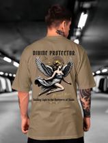 Camiseta Oversized Divine Protector Masculina e Feminina Lançamento Methodic