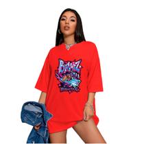 Camiseta Oversized Feminina Bratz World Tour Vintage