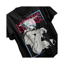 Camiseta Oversized Feminina Cyber Edgerunners Camiseta Gráfica Edge Runners Lucy T-Shirts S-5XL