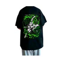 Camiseta Oversized Filmes Unissex Mangá Espadachim Anime Mar Camiseta Oversized Filmes Unissex Mangá Espadachim Anime Mar