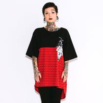 Camiseta Oversized Geometric Heart