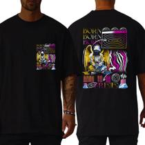 Camiseta Oversized Gola Alta 100% Algodão Unissex Premium