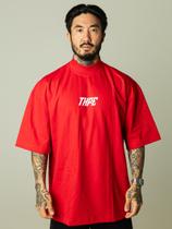 Camiseta Oversized Gola Alta Patterned