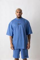 Camiseta Oversized Gola Alta Rubber Enga Limited Black