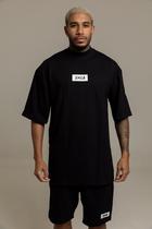 Camiseta Oversized Gola Alta Rubber Enga White