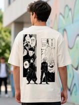 Camiseta Oversized - Jujutsu Kaisen Gojo e Geto - Premium Camiseta Oversized - Jujutsu Kaisen Gojo e Geto - Premium
