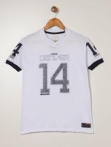Camiseta Oversized Juvenil Para Menino - BRANCO Camiseta Oversized Juvenil Para Menino - BRANCO