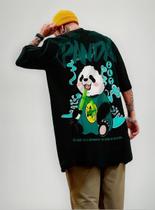 Camiseta Oversized Larga Street T-shirt Panda Streetwear Top - crushed Camiseta Oversized Larga Street T-shirt Panda Streetwear Top - crushed