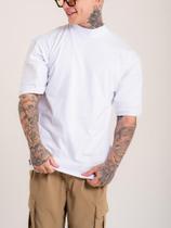 Camiseta Oversized Lisa Streetwear Camisa Masculina Branca