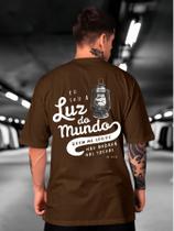 Camiseta Oversized Luz do mundo Masculina e Feminina Lançamento Methodic