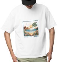 Camiseta Oversized Masculina Algodão Prime WSS Seaside Camiseta Oversized Masculina Algodão Prime WSS Seaside