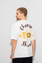Camiseta oversized masculina balance 22 choose to shine branco Camiseta oversized masculina balance 22 choose to shine branco