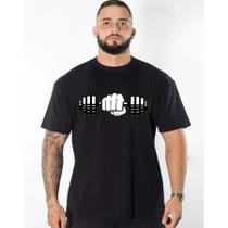 Camiseta Oversized Masculina Basic em Algodão Estampa Academia Treino Halter