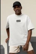 Camiseta Oversized Masculina BASIC Estampada Street Waer 100 Algodão Blusa Unissex