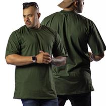 Camiseta Oversized Masculina Camiseta Algodão Fio 30.1 Lisa