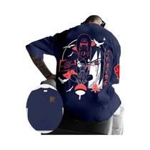 Camiseta Oversized Masculina De Hip Hop Com Estampa De Anime Japonês, Tendência De Verão, Algodão,