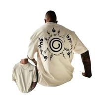 Camiseta Oversized Masculina De Hip Hop Com Estampa De Anime Japonês, Tendência De Verão, Algodão,