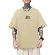 Camiseta Oversized Masculina Estampa Moon Estilosa Confortável Leve e Macia Tendência Inverno Verão